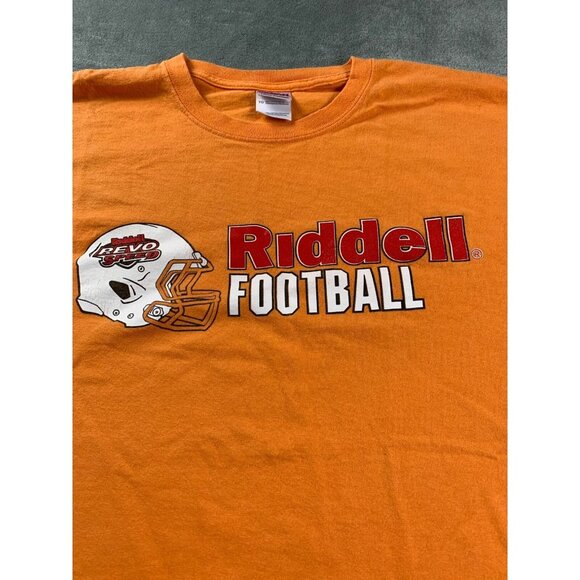 Riddell Football Men's XL Orange Sportswear T-Shirt Gildan Ultra Cotton - Picture 9 of 10